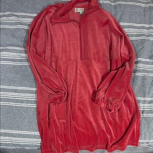 Saturday Sunday Pink Half-Zip Pullover